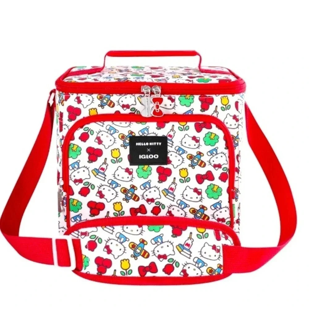 Hello Kitty 9 Can Igloo Cooler Square Bag NWT